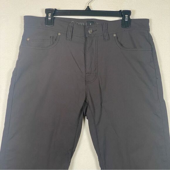 Prana Brion Pants Gray Slim Fit Size 33 - Picture 6 of 11